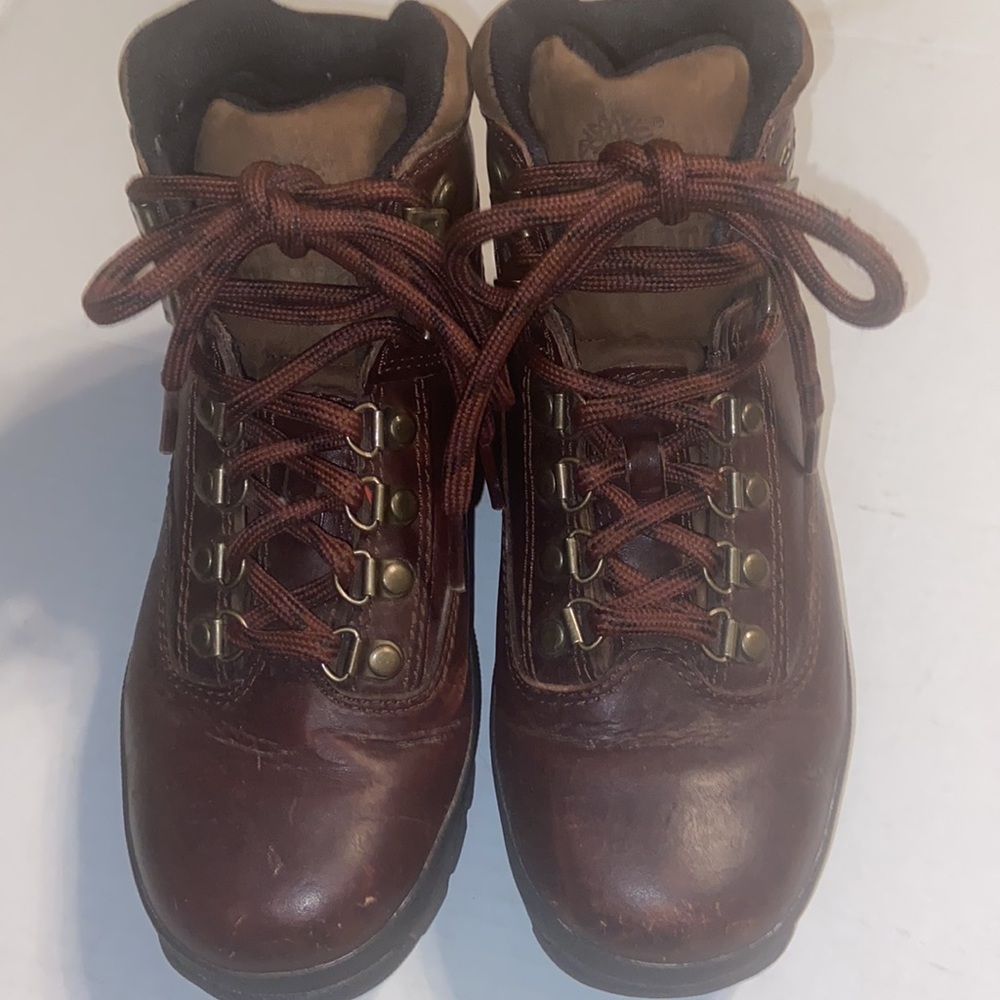 Brown leather Timberland hiking boots 🥾 size 7M - Picture 3 of 12